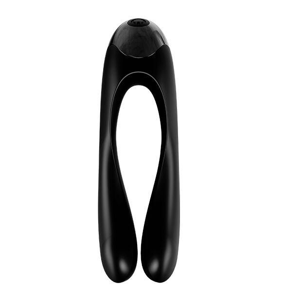 SATISFYER - WIBRATOR PALCOWY CANDY CANE CZARNY