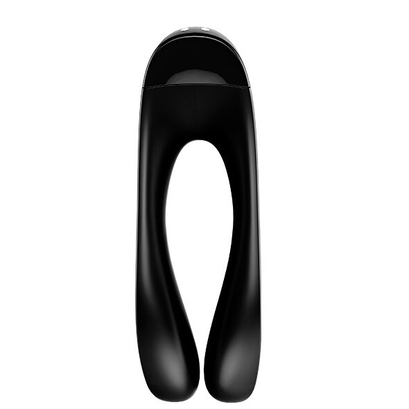 SATISFYER - WIBRATOR PALCOWY CANDY CANE CZARNY
