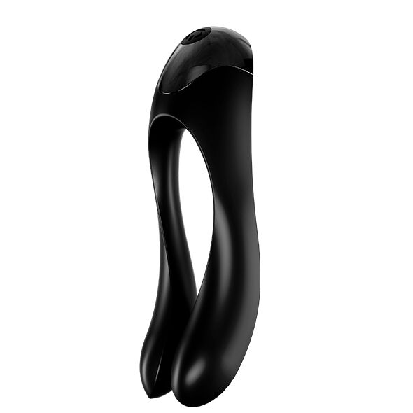 SATISFYER - WIBRATOR PALCOWY CANDY CANE CZARNY
