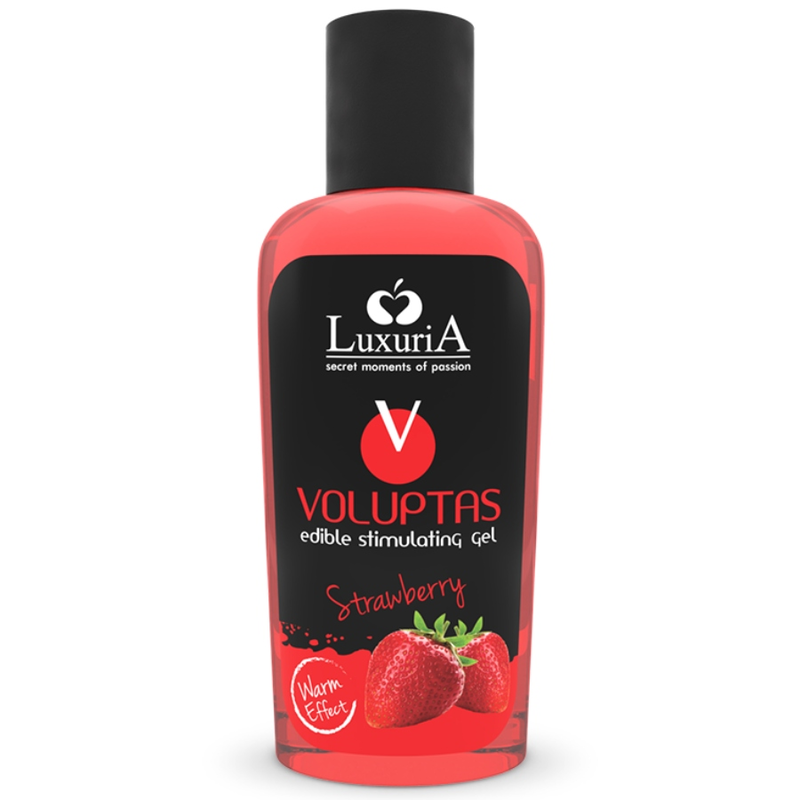 INTIMATELINE LUXURIA - VOLUPTAS JADALNY ŻEL DO MASAŻU EFEKT ROZGRZEWAJĄCY - TRUSKAWKA 100 ML