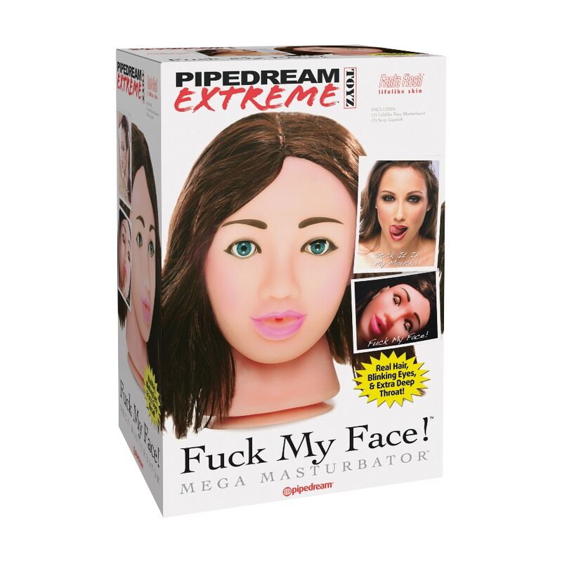 EXTREME TOYZ - FUCK ME MEGA MASTEURBATOR BRĄZOWA TWARZ