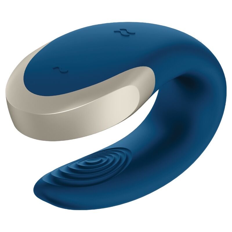 SATISFYER - WIBRATOR DLA PAR DOUBLE LOVE LUXURY, NIEBIESKI