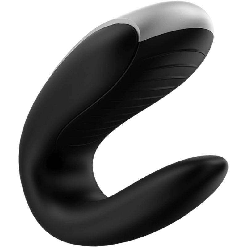 SATISFYER - WIBRATOR PARTNERSKI DOUBLE FUN CZARNY