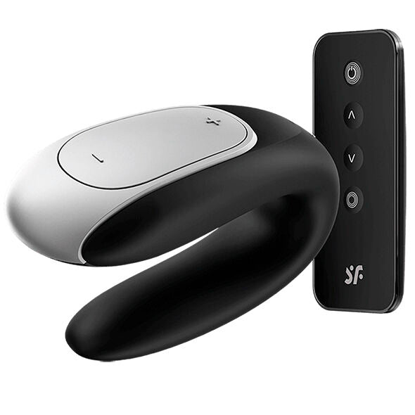 SATISFYER - WIBRATOR PARTNERSKI DOUBLE FUN CZARNY