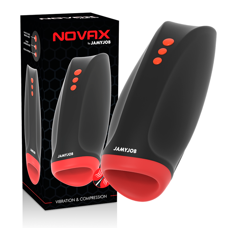 JAMYJOB - NOVAX MASTURBATOR Z WIBRACJAMI I KOMPRESJĄ