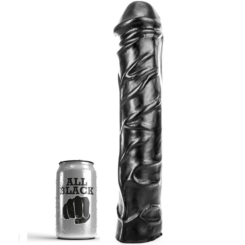 CAŁY CZARNY - GIGANTYCZNE, MIĘKKIE DILDO DO FISTINGU 32 CM