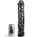 CAŁY CZARNY - GIGANTYCZNE, MIĘKKIE DILDO DO FISTINGU 32 CM