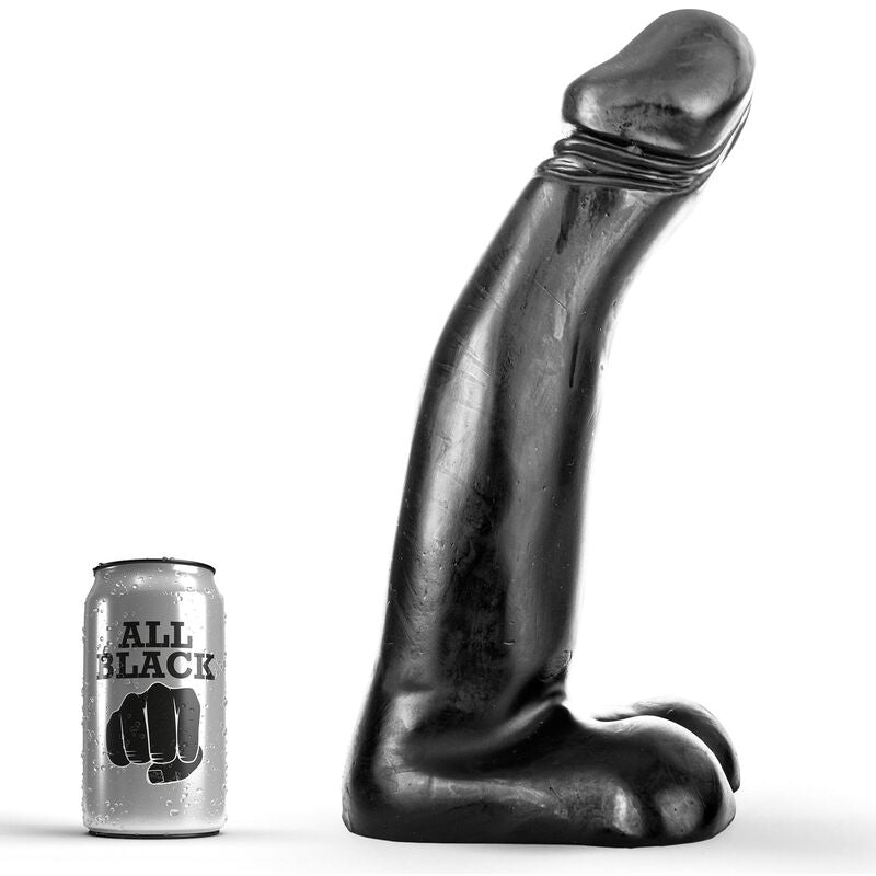 CAŁKOWICIE CZARNE - REALISTYCZNE DILDO DO FISTINGU 29 CM