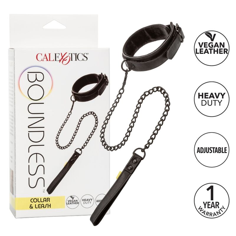 CALEXOTICS - OBROŻA I SMYCZ BOUNDLESS