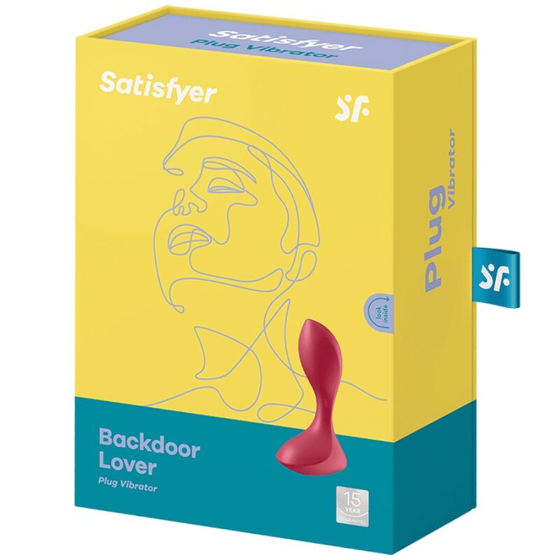 SATISFYER - WIBRUJĄCY KOREK ANALNY BACKDOOR LOVER CZERWONY