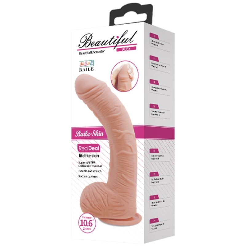 BAILE - ALEX REALISTYCZNE DILDO SKÓRZANE 27 CM