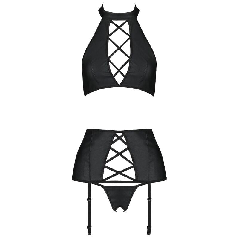 Namiętność - Nancy komplet z ekoskóry L/XL