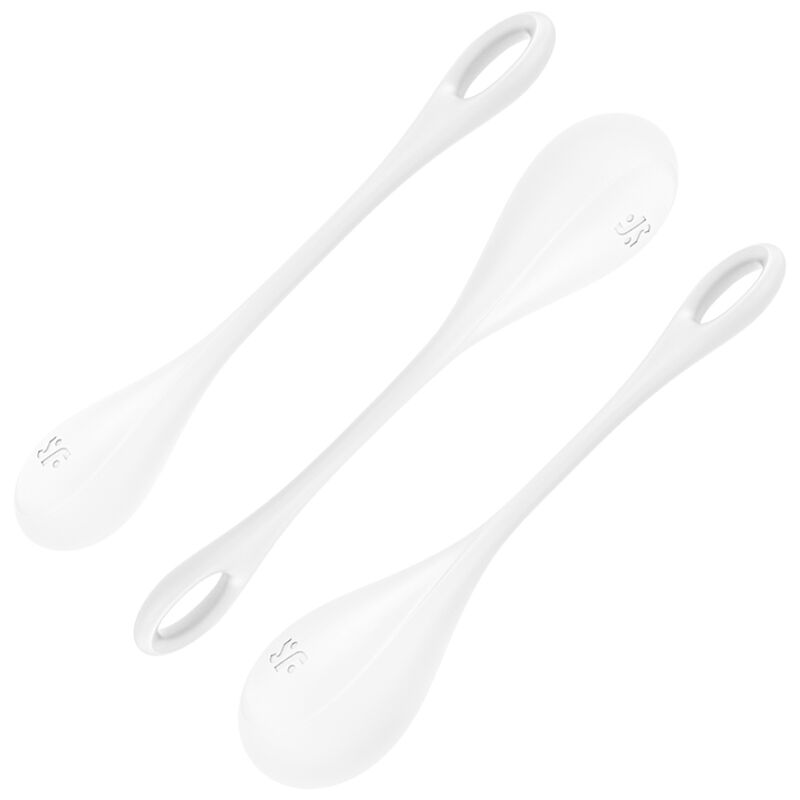 SATISFYER - YONI POWER 1 ZESTAW TRENINGOWY BIAŁY