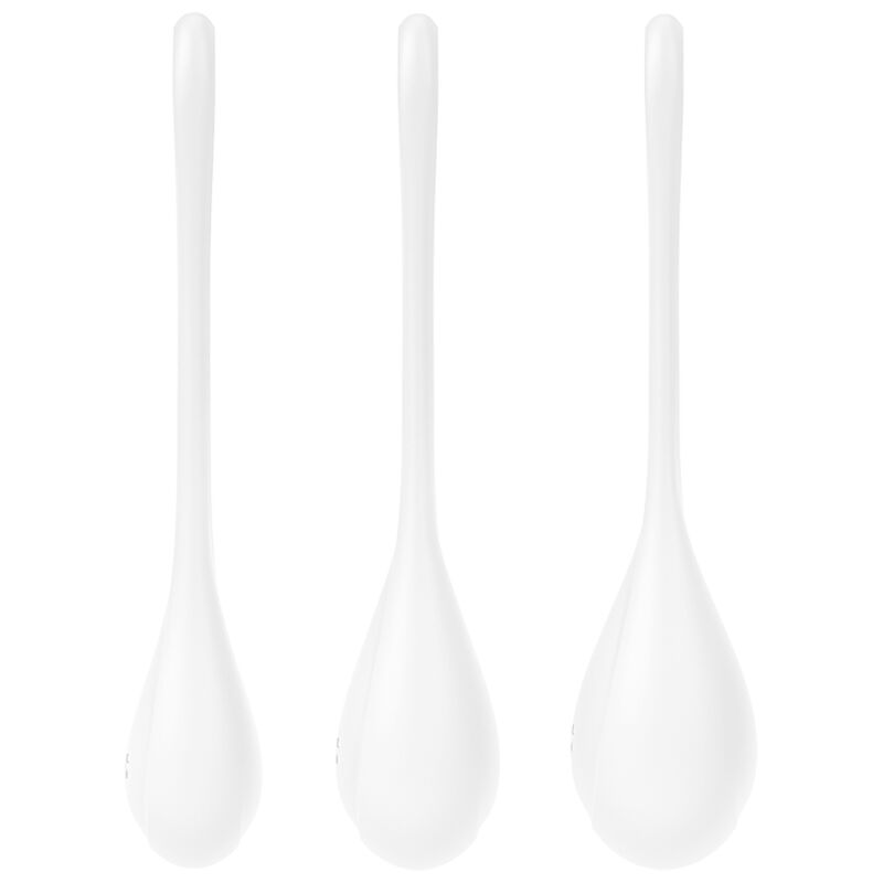 SATISFYER - YONI POWER 1 ZESTAW TRENINGOWY BIAŁY