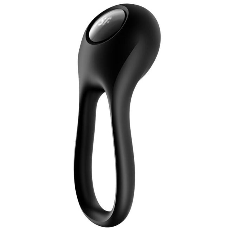 SATISFYER - MAJESTIC DUO RING WIBRATOR CZARNY