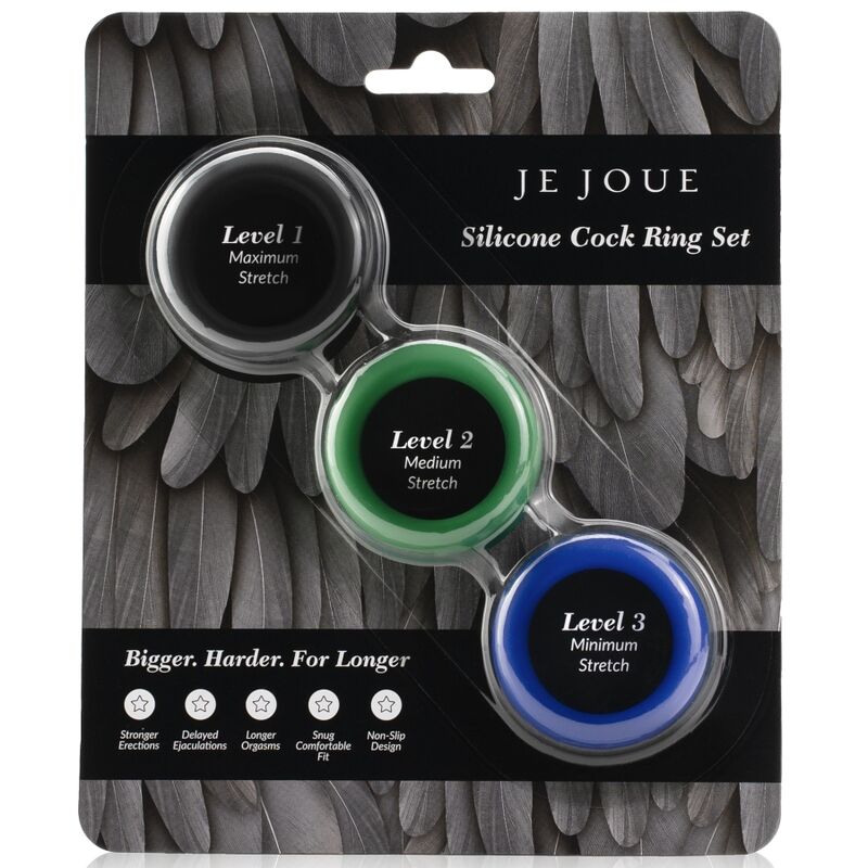 JE JOUE - SILICONE SET SILIKONOWE PIERŚCIENIE NA PENISA