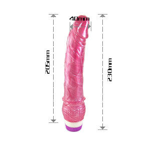 BAILE - REALISTYCZNY CZERWONY WIBRATOR 23 CM