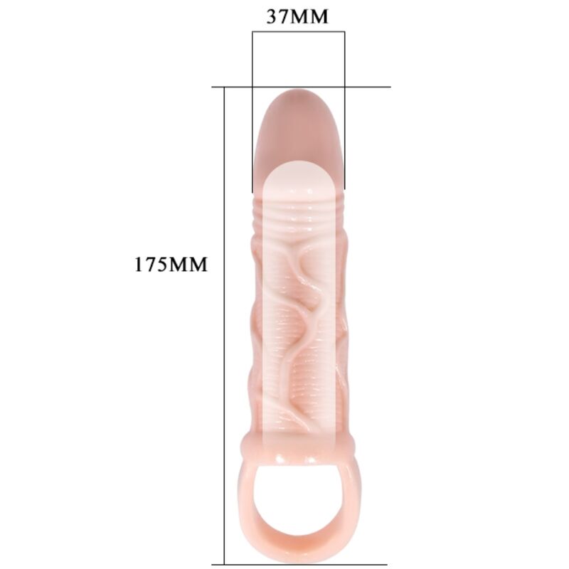 BAILE - OSŁONKA NA PENISA Z PASKIEM NA JĄDRA 13,5 CM