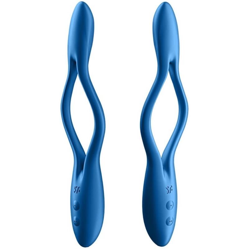 SATISFYER - ELASTYCZNY WIBRATOR WIELOFUNKCYJNY NIEBIESKI