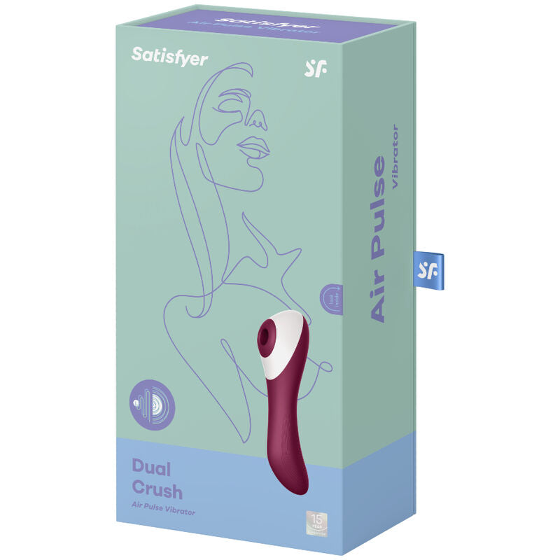 SATISFYER - DUAL CRUSH WIBRATOR Z TECHNOLOGIĄ AIR PULSE