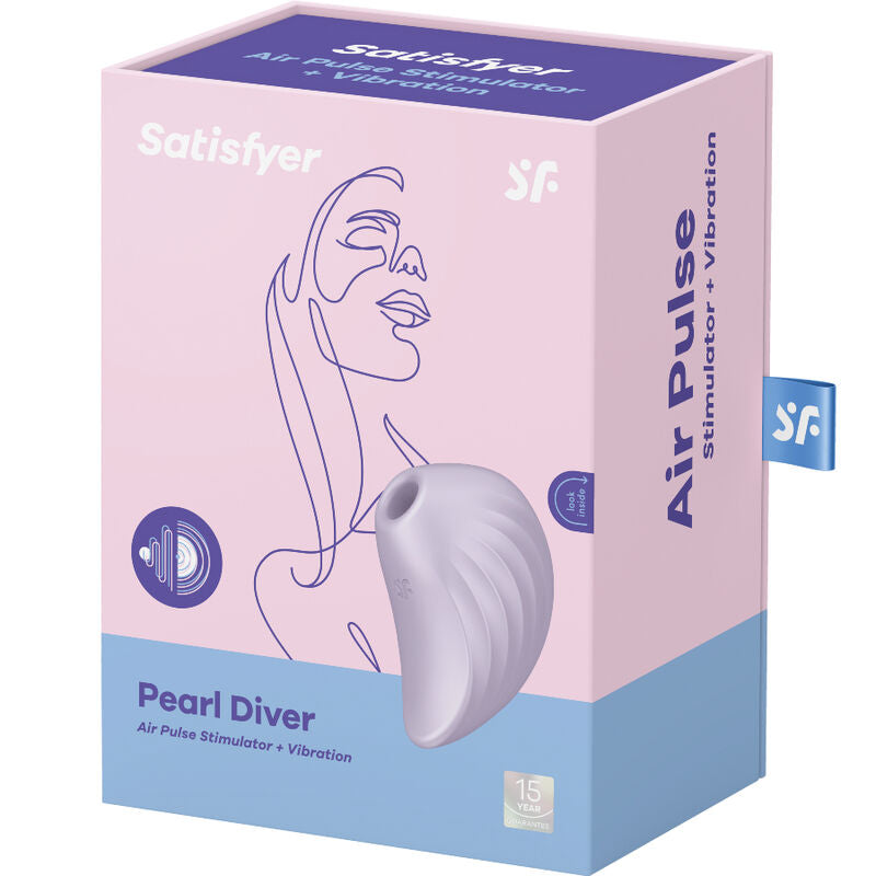 SATISFYER - PEARL DIVER STYMULATOR POWIETRZNY I WIBRATOR FIOLETOWY