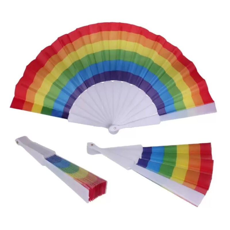 PRIDE - TĘCZOWY WACHLARZ TKANINOWY