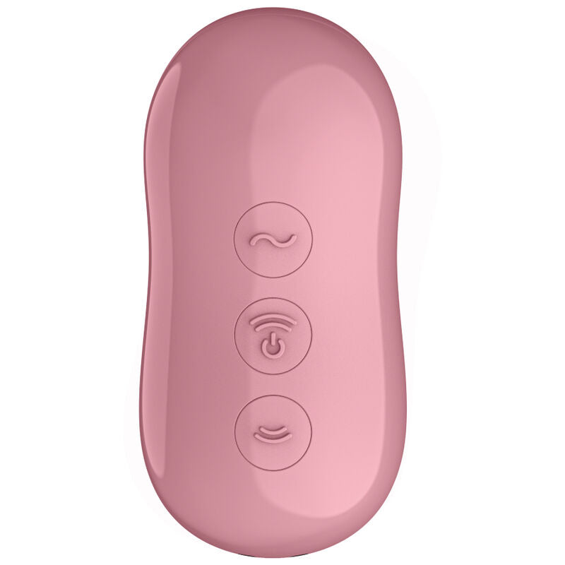SATISFYER - STYMULATOR POWIETRZNY I WIBRATOR WATA CUKROWA RÓŻOWY