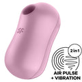 SATISFYER - STYMULATOR POWIETRZNY I WIBRATOR COTTON CANDY LILA
