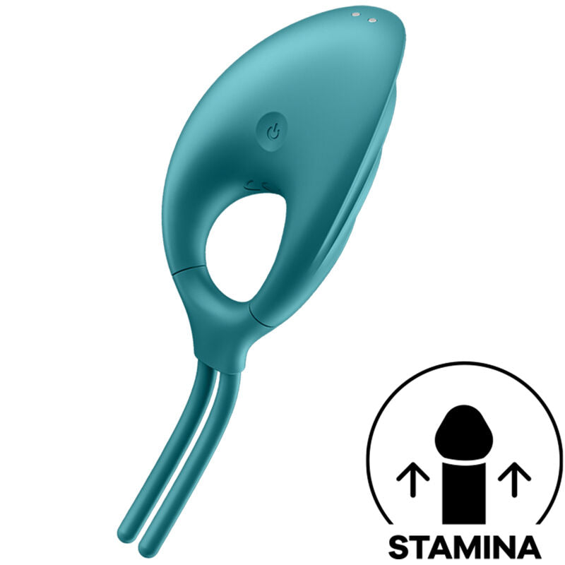SATISFYER - WIBRUJĄCY PIERŚCIEŃ NA PENISA SWORDSMAN ZIELONY