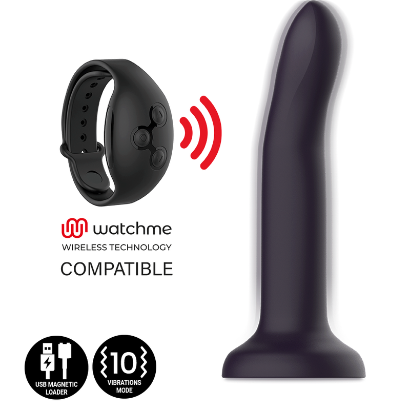 MITOLOGIA - DUMAN MISTYCZNE DILDO M - WIBRATOR KOMPATYBILNY Z BEZPRZEWODOWĄ TECHNOLOGIĄ WATCHME