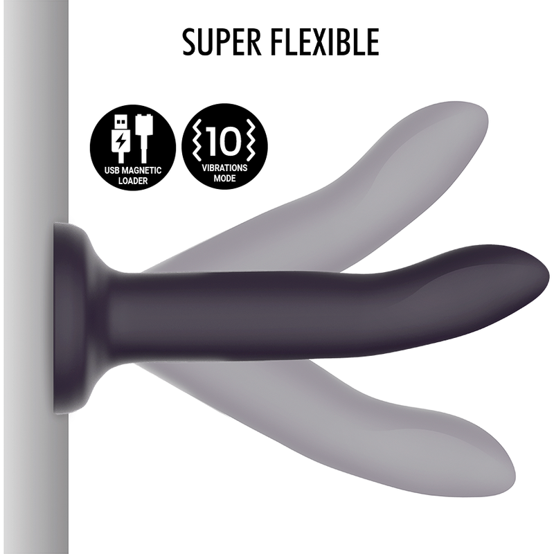 MITOLOGIA - DUMAN MISTYCZNE DILDO M - WIBRATOR KOMPATYBILNY Z BEZPRZEWODOWĄ TECHNOLOGIĄ WATCHME