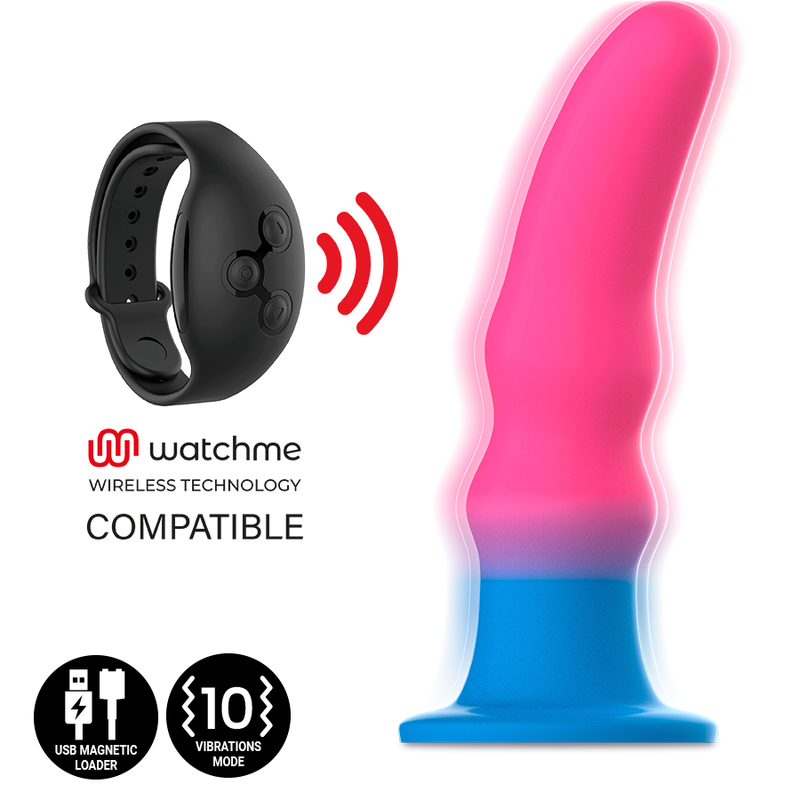 MITOLOGIA - KUNO UTOPIA DILDO M - WIBRATOR KOMPATYBILNY Z TECHNOLOGIĄ BEZPRZEWODOWĄ WATCHME