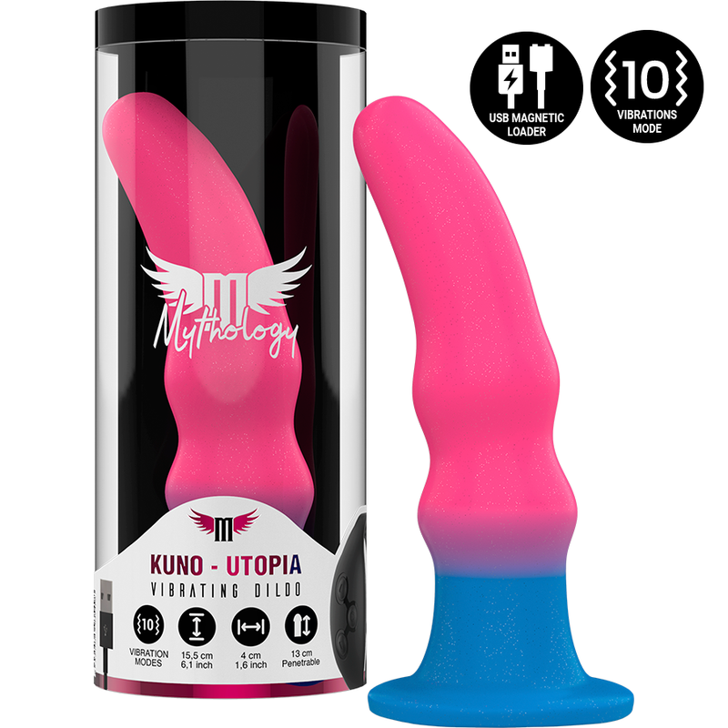 MITOLOGIA - KUNO UTOPIA DILDO M - WIBRATOR KOMPATYBILNY Z TECHNOLOGIĄ BEZPRZEWODOWĄ WATCHME