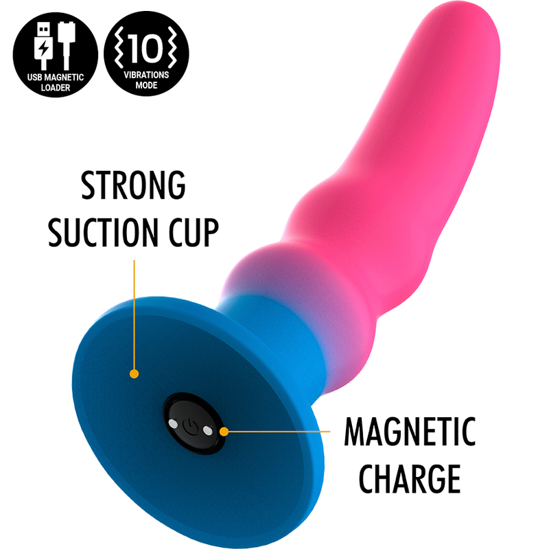 MITOLOGIA - KUNO UTOPIA DILDO M - WIBRATOR KOMPATYBILNY Z TECHNOLOGIĄ BEZPRZEWODOWĄ WATCHME