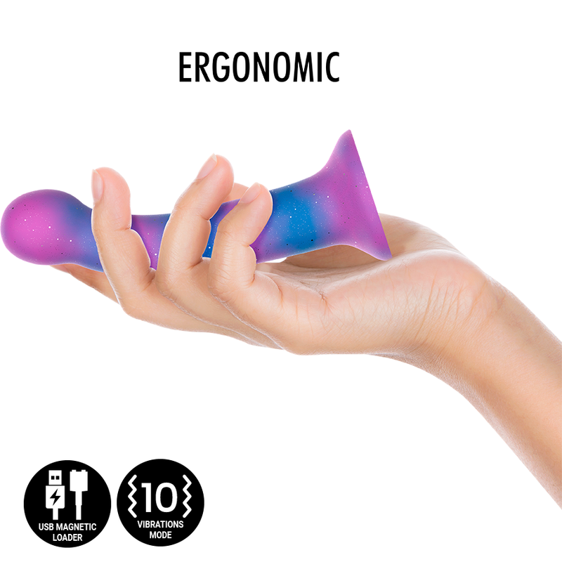 MITOLOGIA - GALAKTYCZNE DILDO DIONA - WIBRATOR ZGODNY Z TECHNOLOGIĄ BEZPRZEWODOWĄ WATCHME