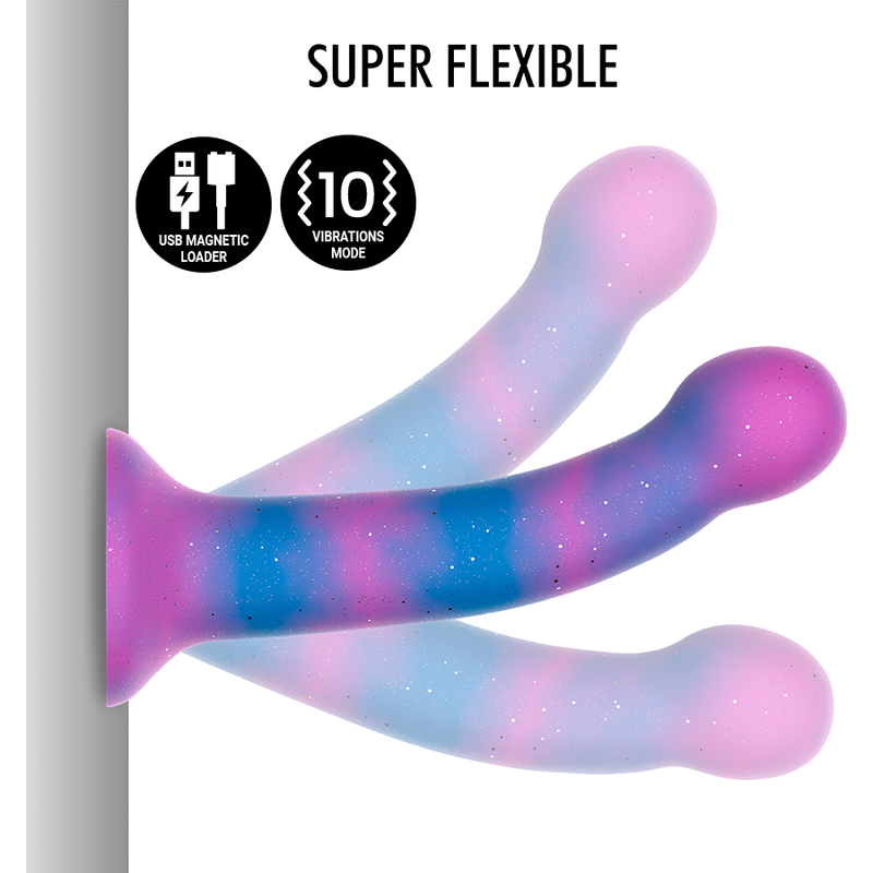 MITOLOGIA - GALAKTYCZNE DILDO DIONA - WIBRATOR ZGODNY Z TECHNOLOGIĄ BEZPRZEWODOWĄ WATCHME