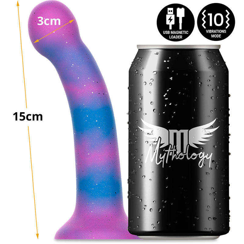 MITOLOGIA - GALAKTYCZNE DILDO DIONA - WIBRATOR ZGODNY Z TECHNOLOGIĄ BEZPRZEWODOWĄ WATCHME