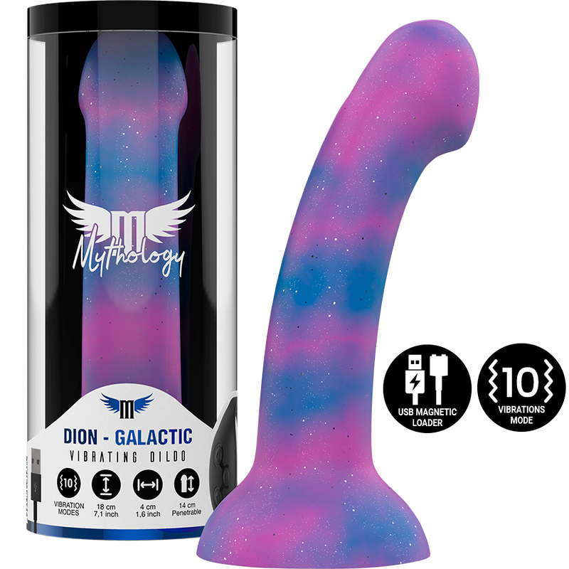 MITOLOGIA - DION GALAKTYCZNE DILDO M - WIBRATOR ZGODNY Z TECHNOLOGIĄ BEZPRZEWODOWĄ WATCHME