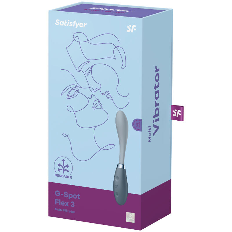 SATISFYER - WIBRATOR WIELOFUNKCYJNY G-SPOT FLEX 3 SZARY