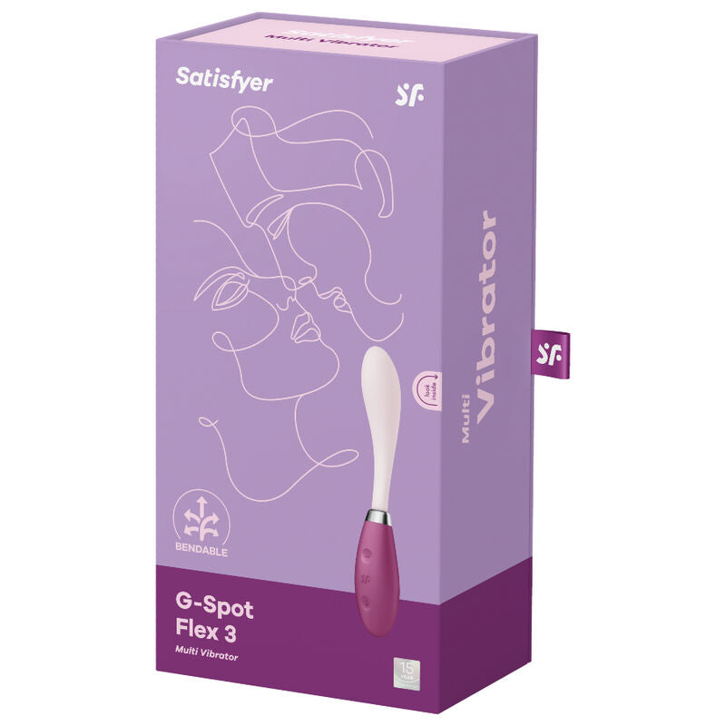 SATISFYER - WIBRATOR G-SPOT FLEX 3 MULTI RED