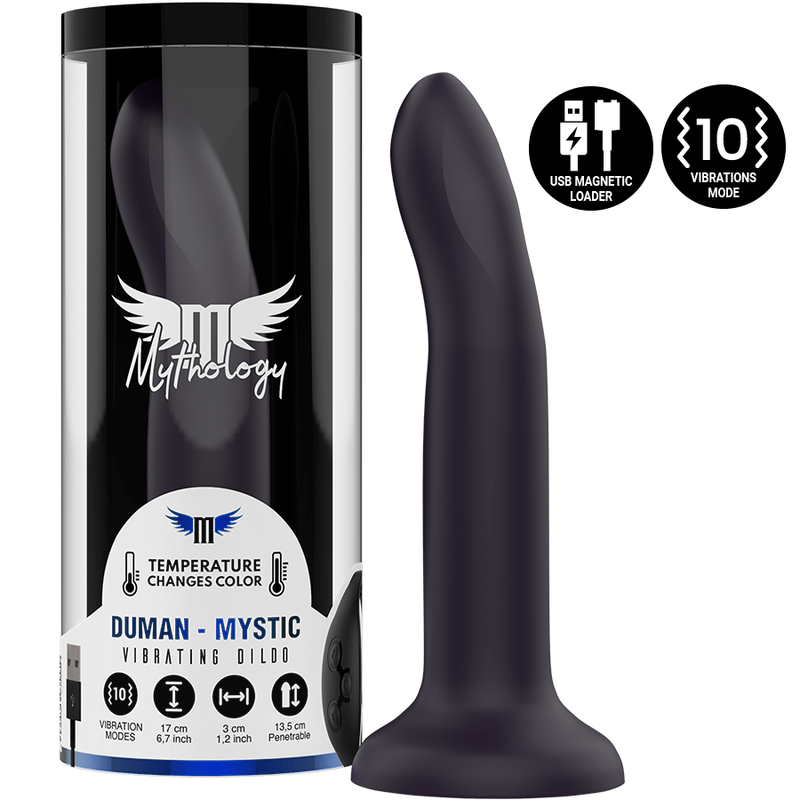 MITOLOGIA - DUMAN MISTYCZNE DILDO M - WIBRATOR KOMPATYBILNY Z BEZPRZEWODOWĄ TECHNOLOGIĄ WATCHME