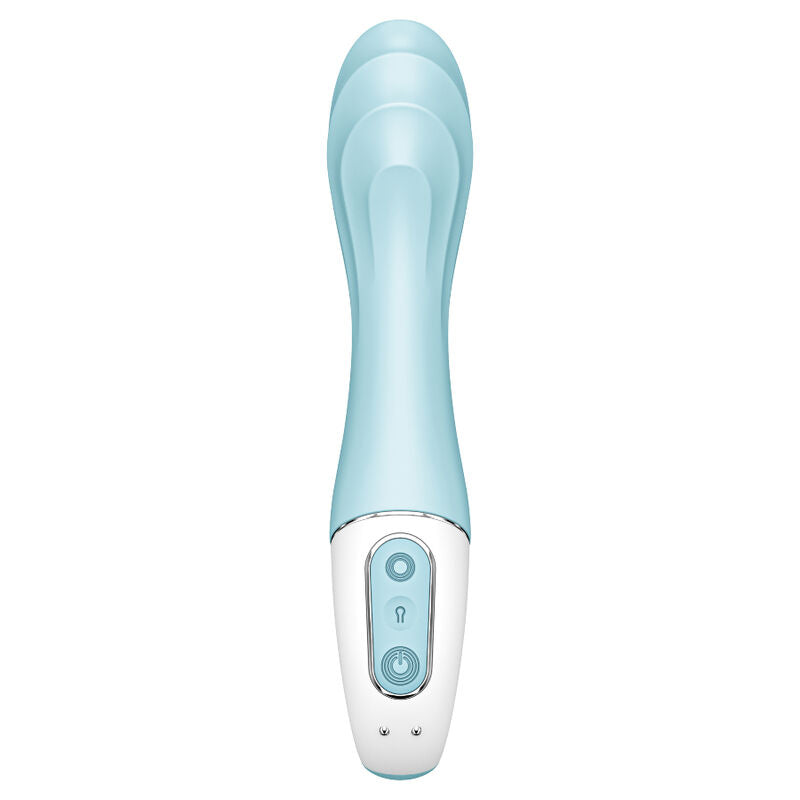 SATISFYER - WIBRATOR Z POMPKĄ POWIETRZNĄ 5+ DMUCHANY WIBRATOR PUNKTU G APLIKACJA NIEBIESKI