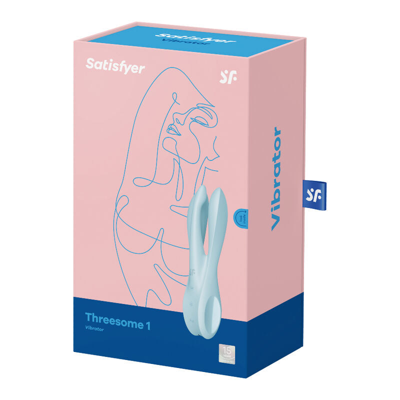 SATISFYER - WIBRATOR THREESOME 1 NIEBIESKI
