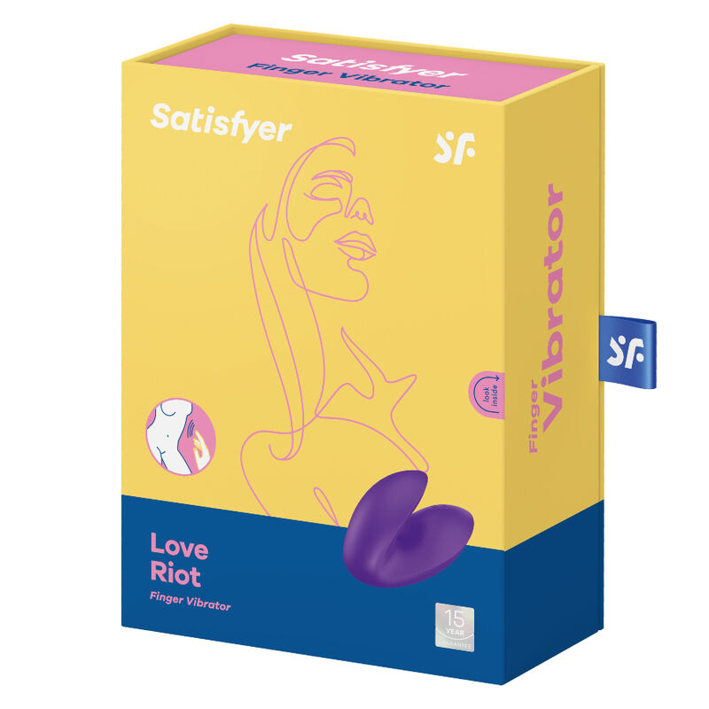 SATISFYER - WIBRATOR NA PALEC LOVE RIOT FIOLETOWY