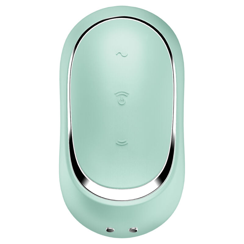 SATISFYER - PRO TO GO 2 PODWÓJNY STYMULATOR I WIBRATOR POWIETRZNY ZIELONY