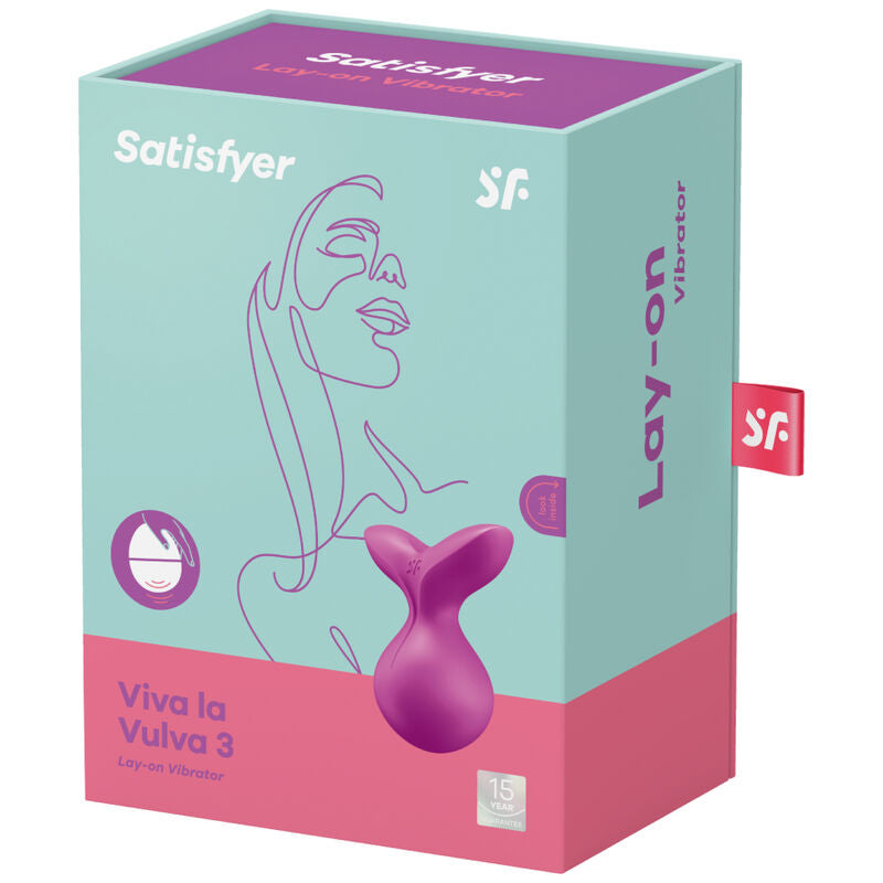 SATISFYER - WIBRATOR NAKŁADANY VIVA LA VULVA 3 FIOLETOWY