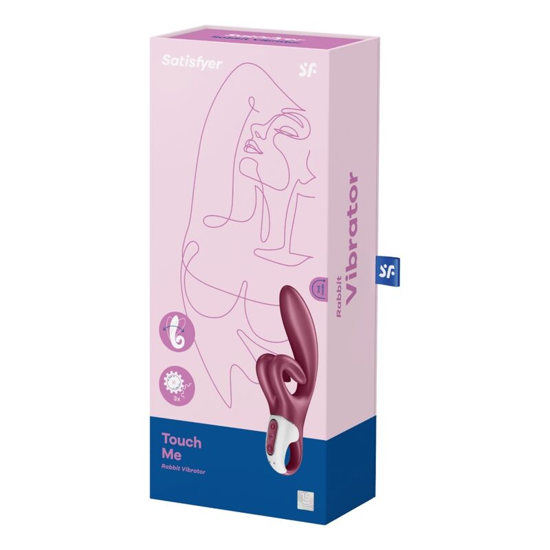 SATISFYER - DOTYKAM MNIE KRÓLIK WIBRUJĄCY CZERWONY