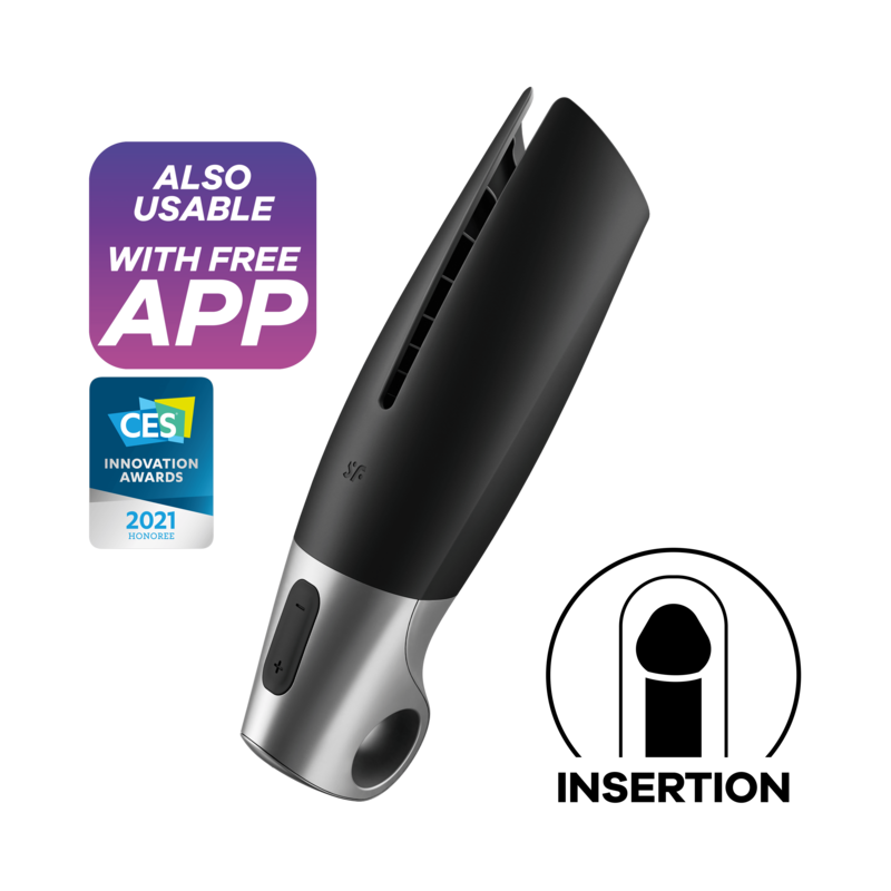 SATISFYER - MASTURBATOR DLA MĘŻCZYZN CZARNY