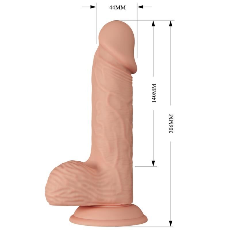 BAILE - PIĘKNE SPOTKANIE CATOBLEPAS ELASTYCZNE REALISTYCZNE DILDO 20,6 CM NATURALNE