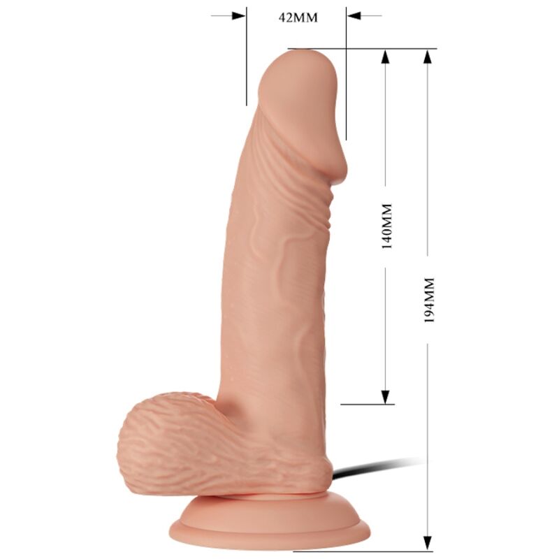 BAILE - PIĘKNE SPOTKANIE ZEBULON VIBRATION 19,4 CM NATURALNY